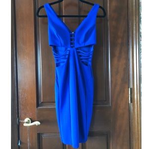 Blue bodycon dress